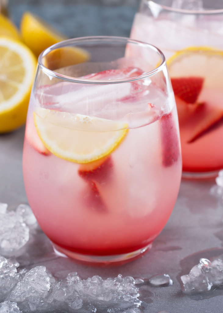 Simple Strawberry Lavender Lemonade