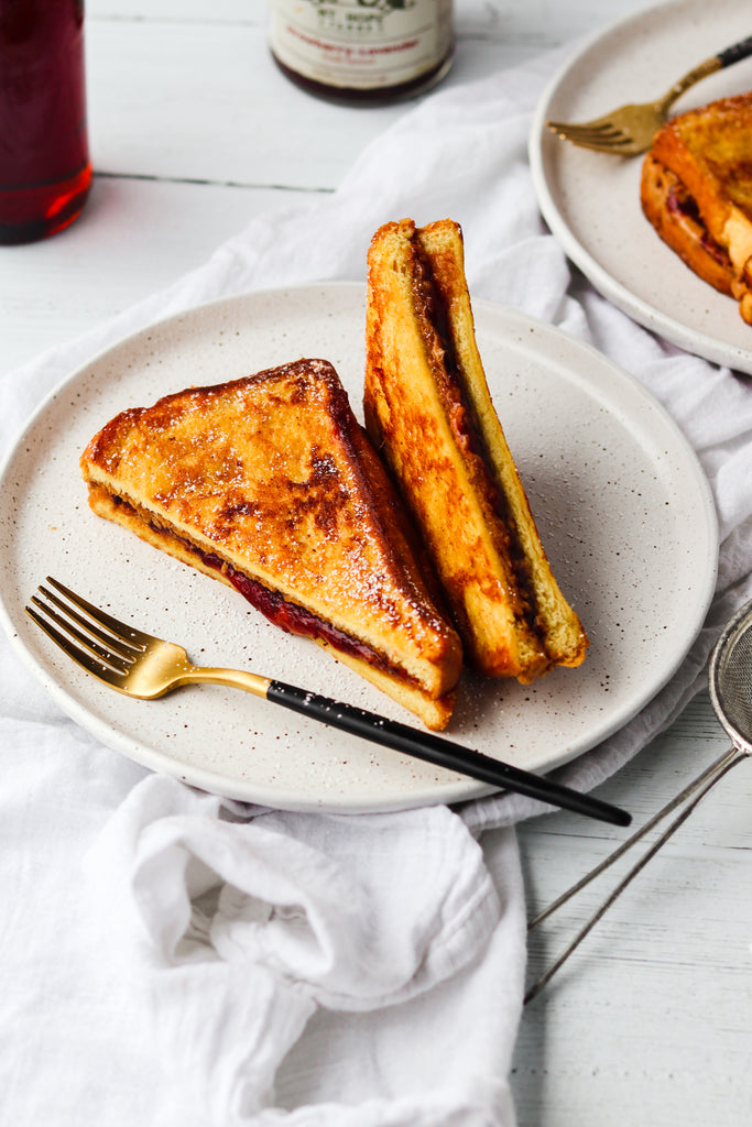 Peanut Butter and Strawberry French Toast