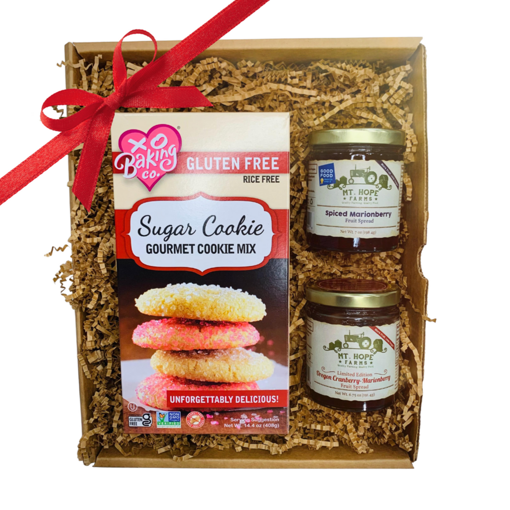 Cranberry Jam, Cranberry Marionberry Jam, Low Sugar Marionberry Jam, Cookie Gift Box