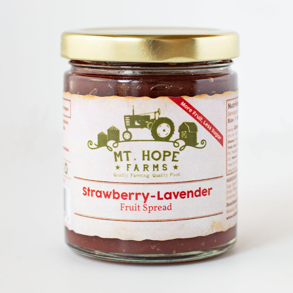 Oregon Strawberry Jam, Hood Strawberry Jam, Low Sugar Strawberry Jam, Strawberry Lavender Jam