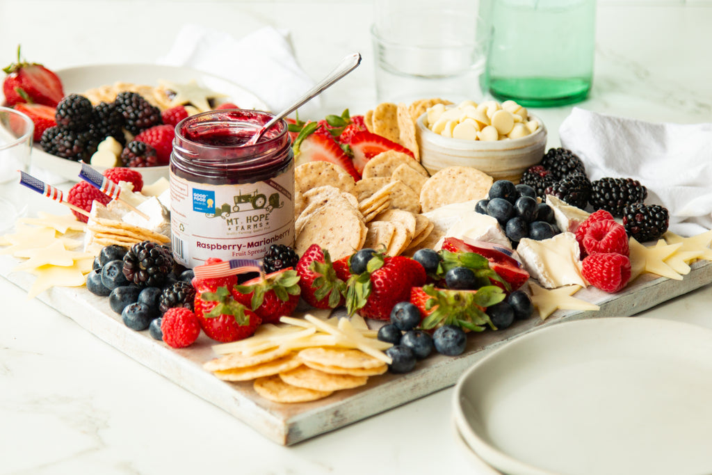 Raspberry Marionberry Fruit Spread, Marionberry, Low Sugar Marionberry Jam, Low Sugar Jam, Fruit Spread, Oregon Berries, Cheese Plate, Charcuterie Board, Willamette Valley, Organic Jam, Organic Marionberries, Organic Fruit, That Cheese Plate
